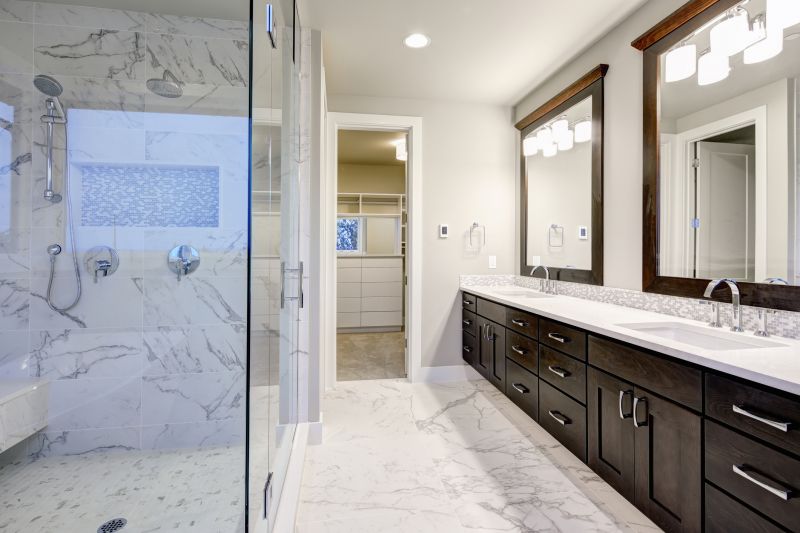 Elegant Vanity with Marble Countertop